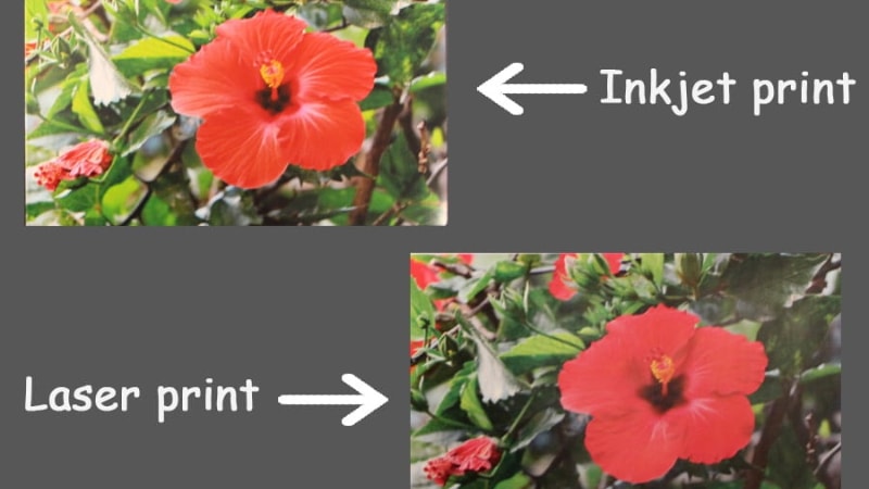 Inkjet vs. laser print