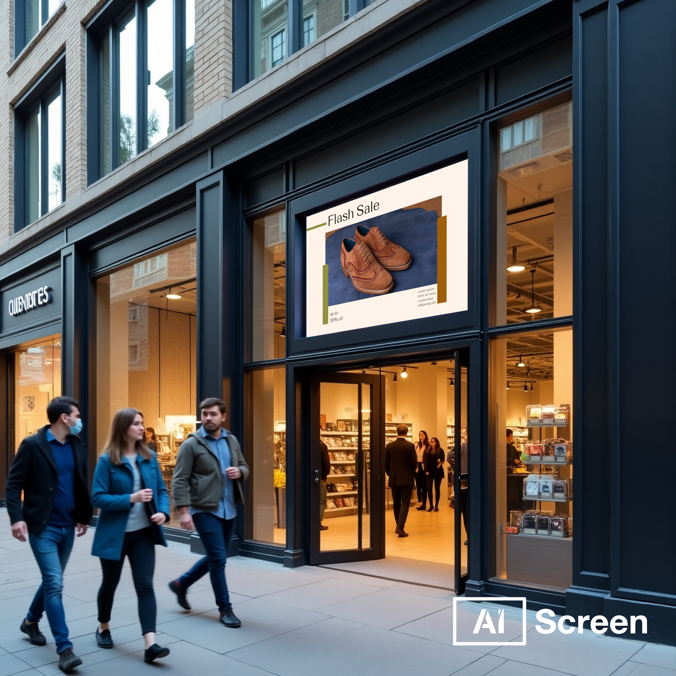flash sales in real-time using digital signag