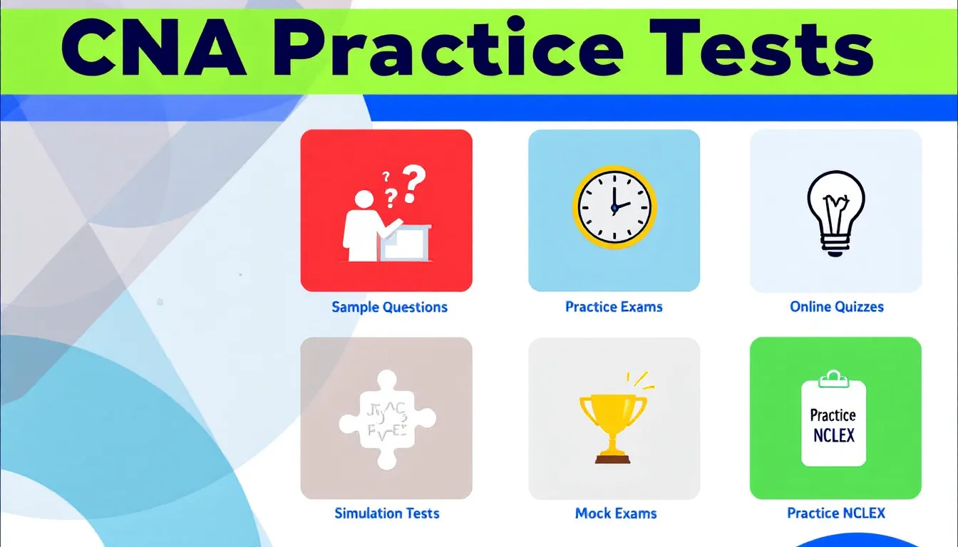 Different types of CNA practice tests available online.