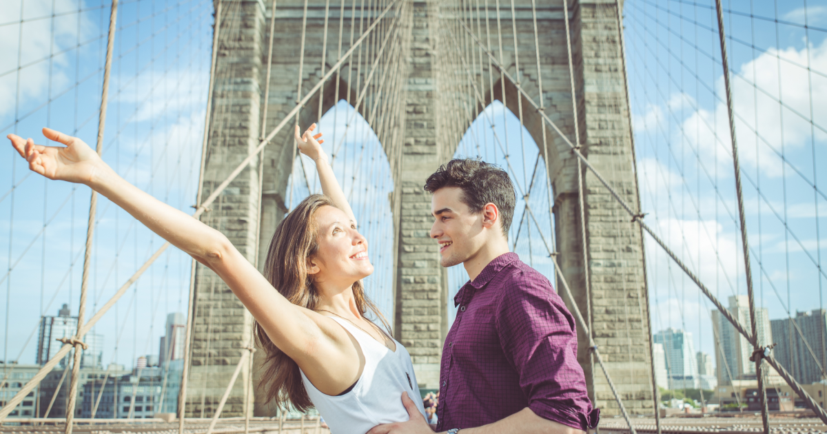 A couple discussing Gottman Method services in New York City