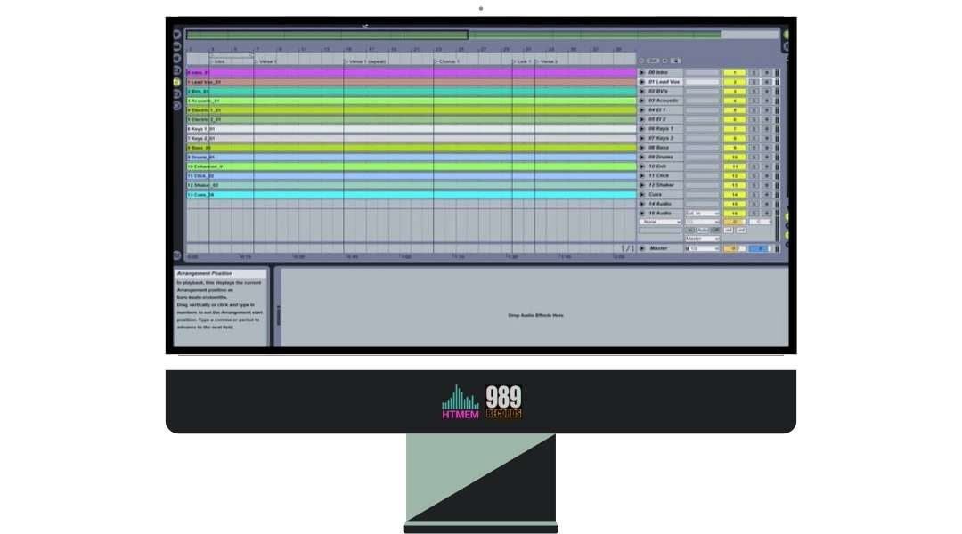 A digital audio workstation interface showcasing Ableton Live, ideal for music production.
