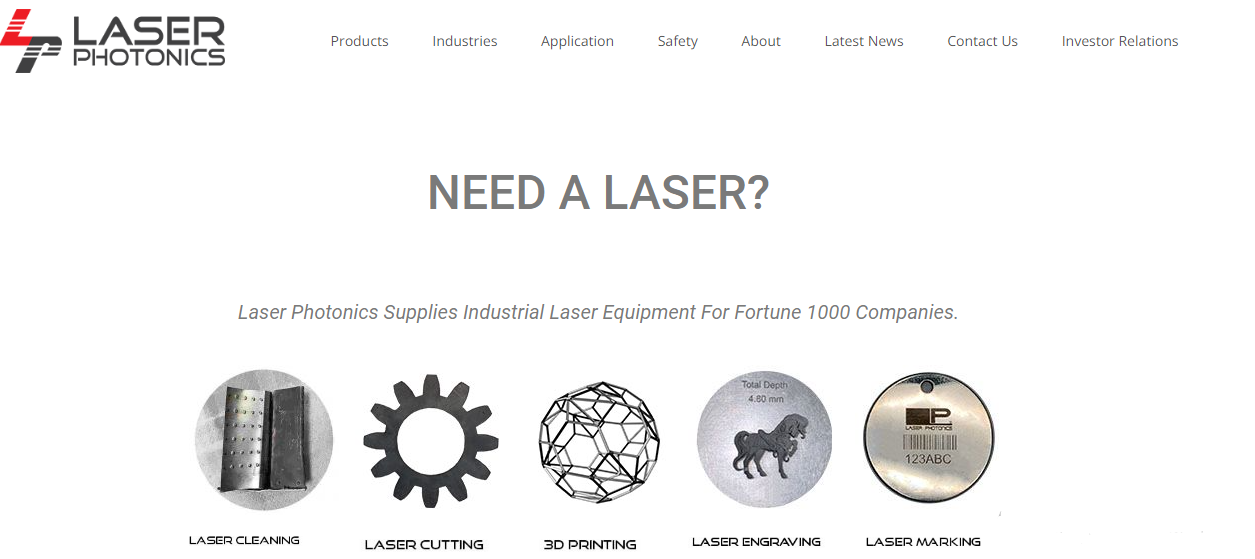 Laser Photonics Corporation.