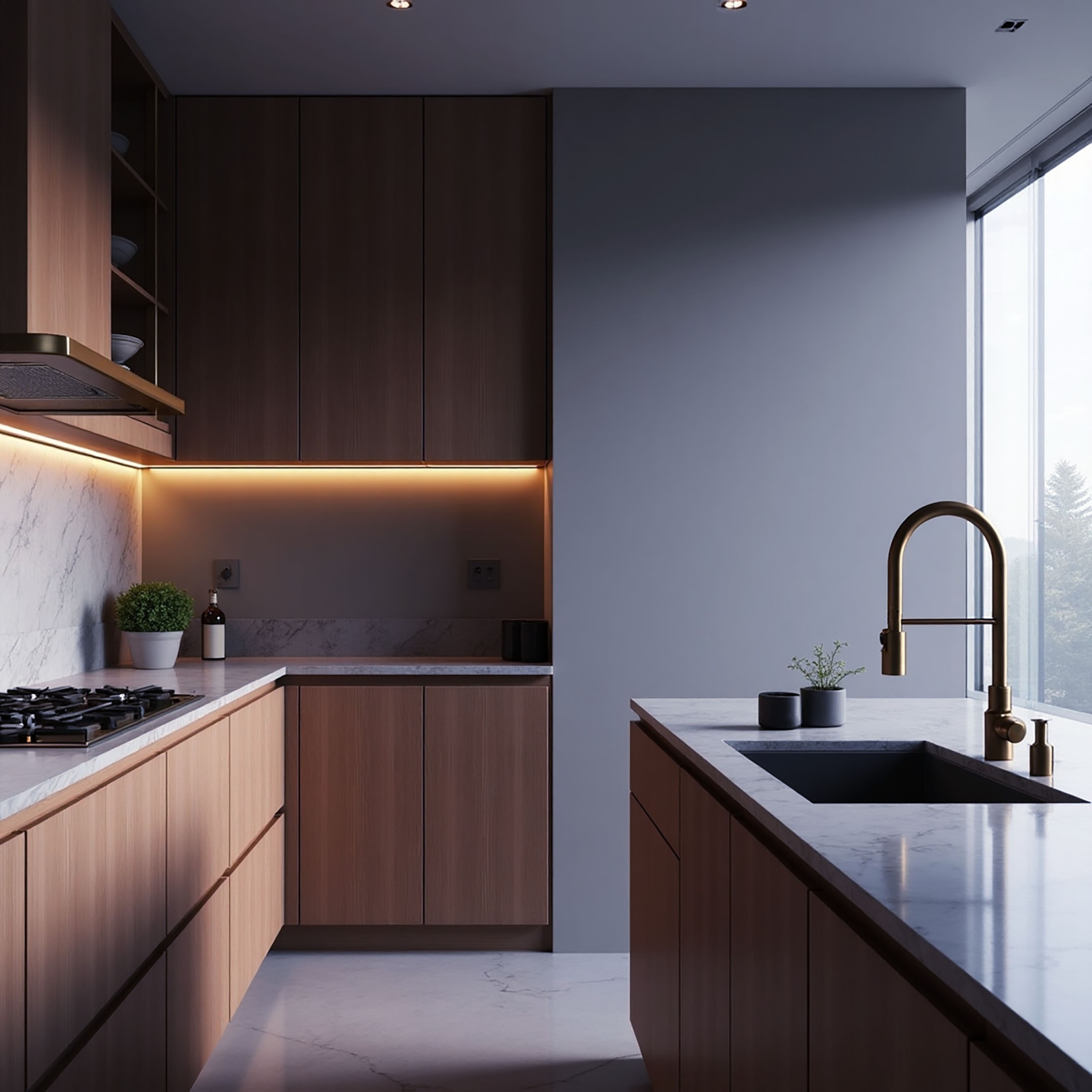 modern minimalist luxury kitchen