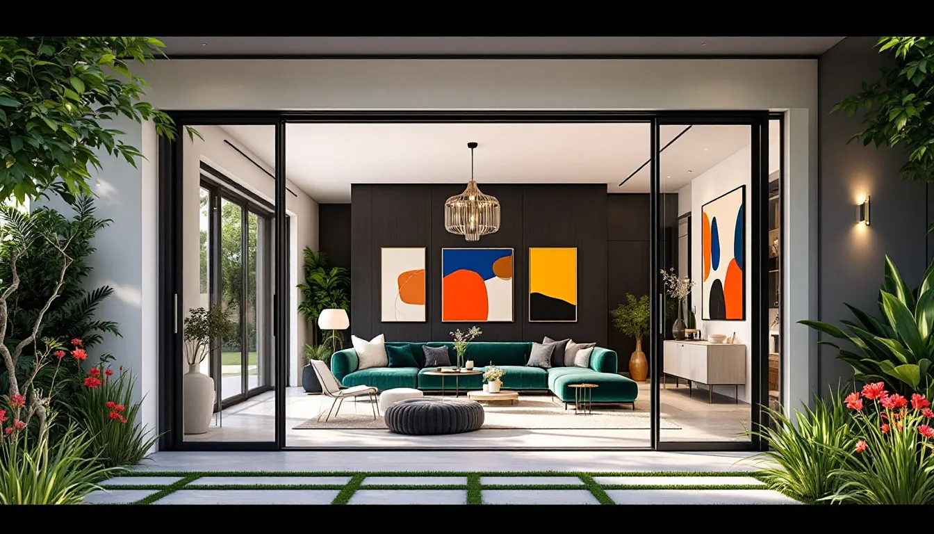 A visually appealing property listing showcased through a social media post.