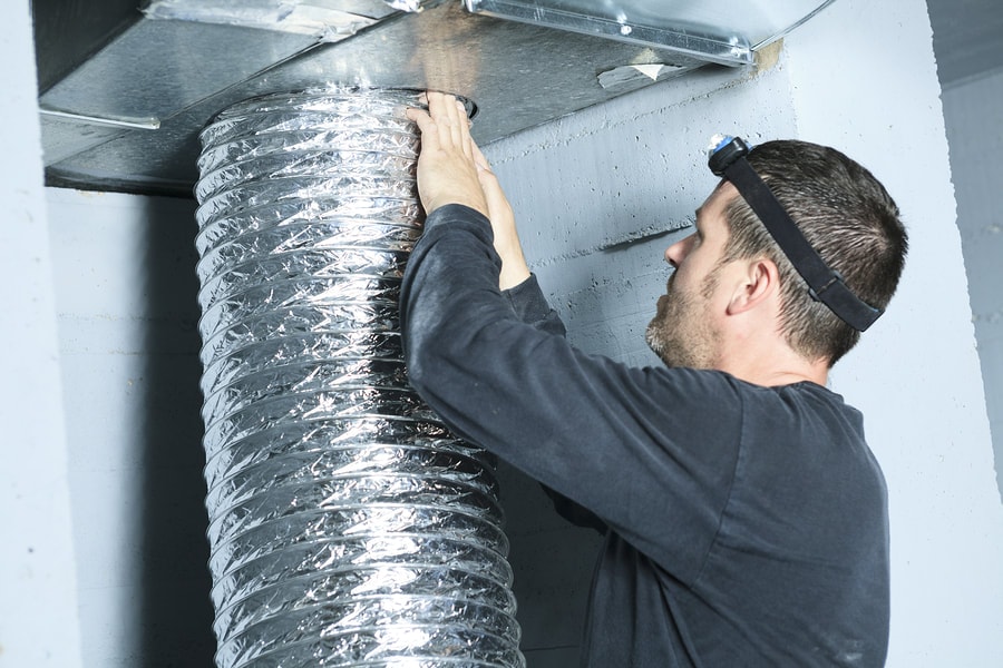 a technician hired to install ductwork