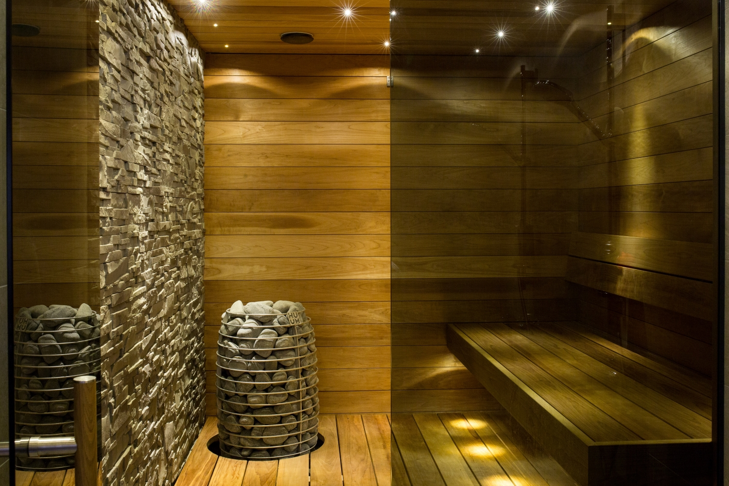 traditional finnish style sauna photo