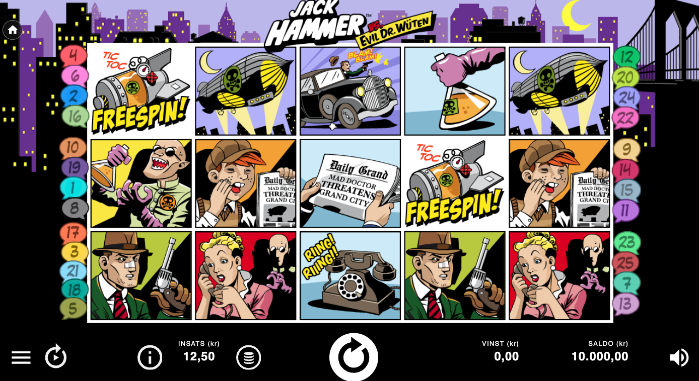 Jack Hammer slot – spela slots online med free spins, bonusfunktioner och hög RTP på casino
