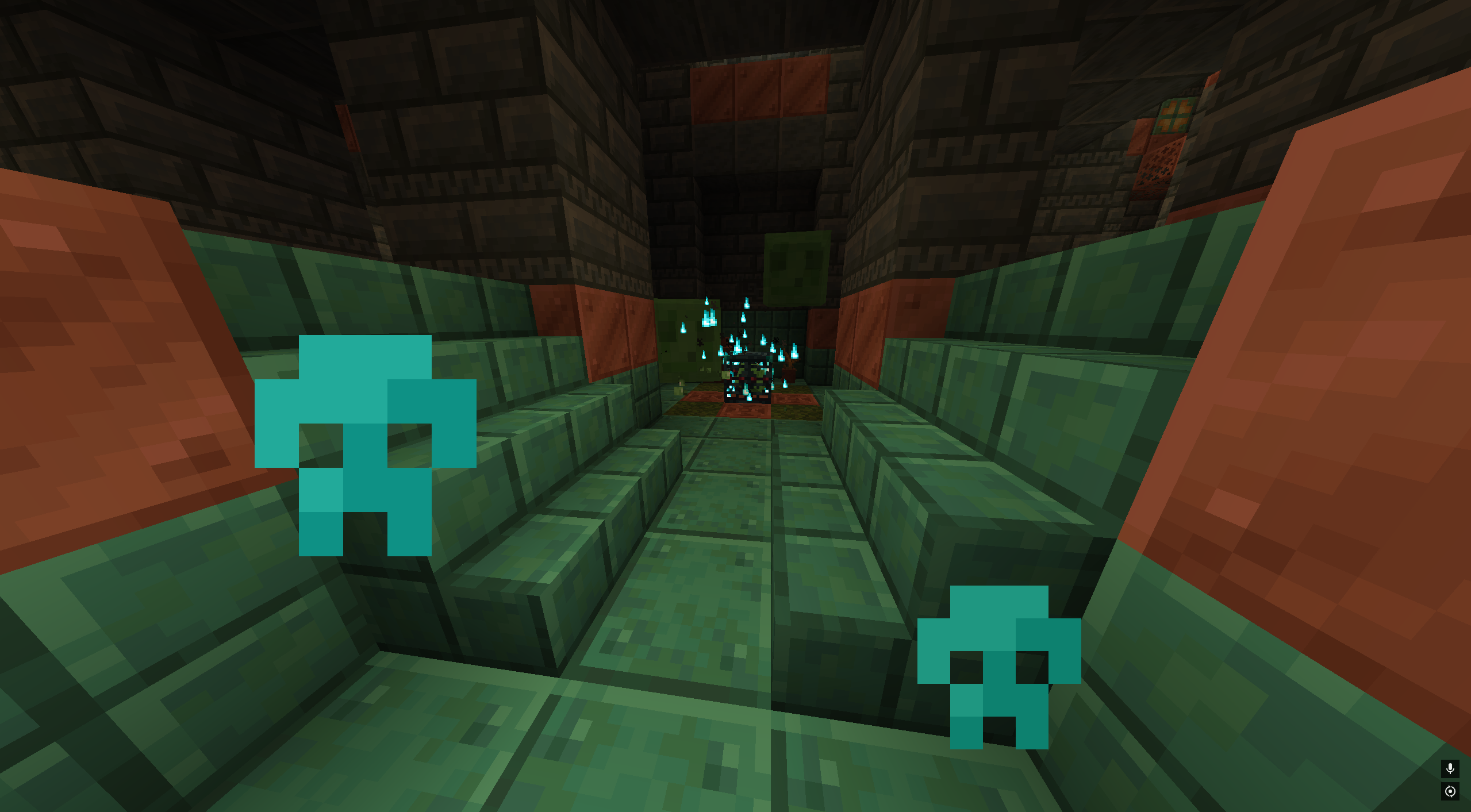 You can tell when a Spawner has become Ominous by its blue flames.