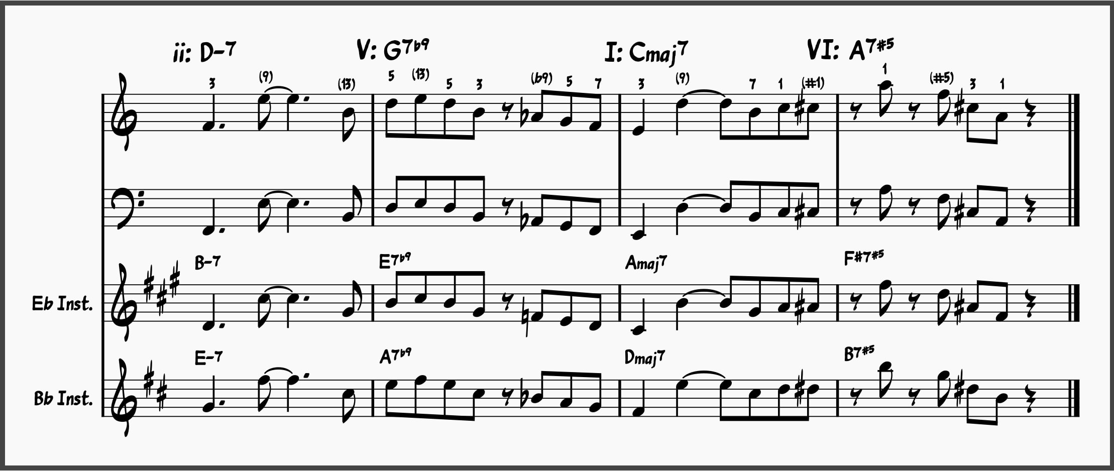 41. Long ii-V-I-VI Jazz Lick in the Style of Wes Montgomery