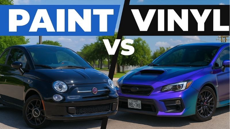 The comparison between the superiority of painted and wrapped car