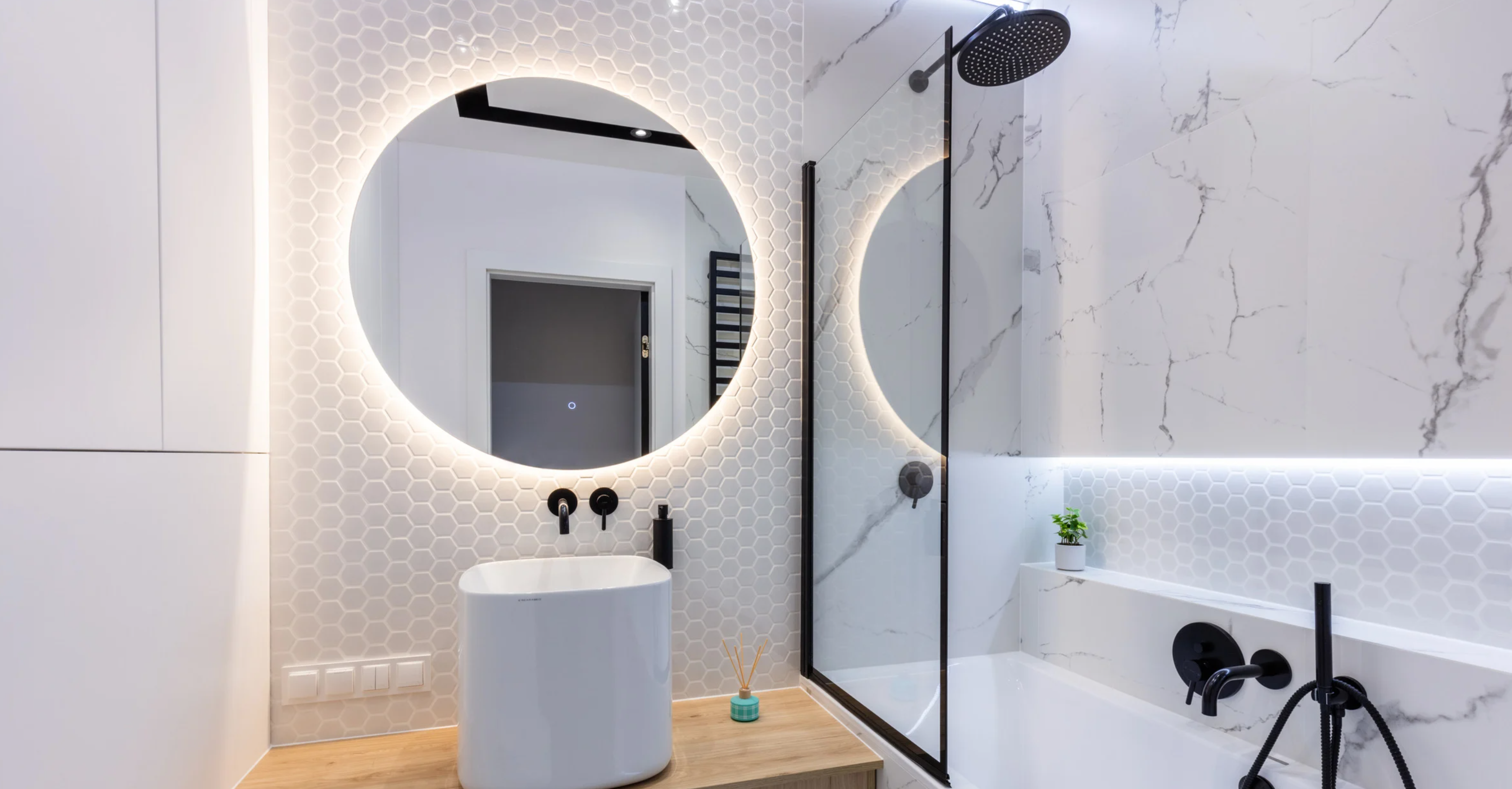luxury bathroom remodel in sherman oask, los angeles