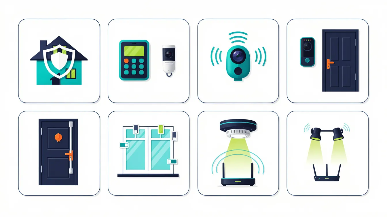 Different types of home security systems that can lead to insurance discounts.