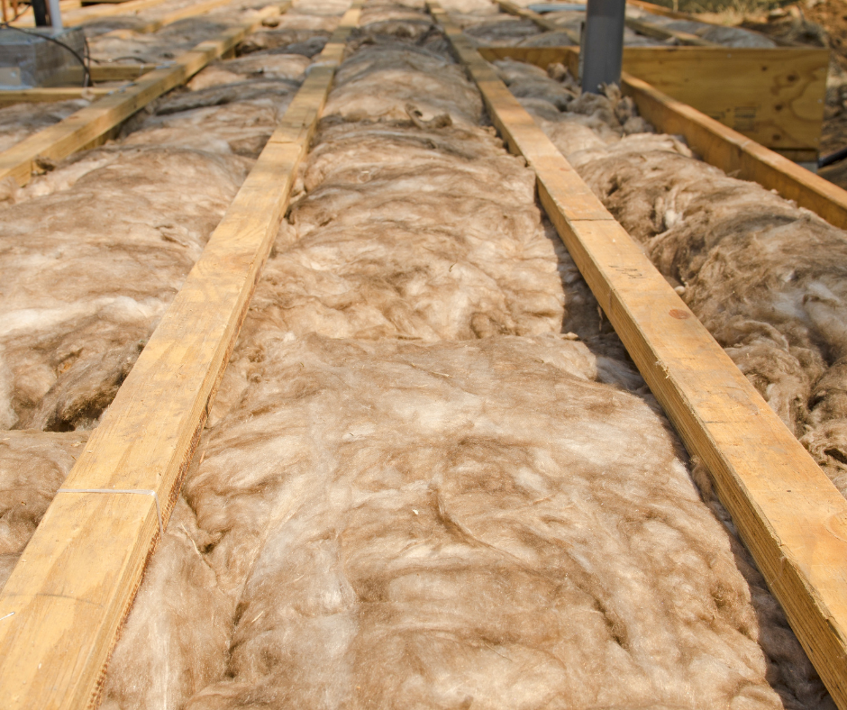 Cost saving energy insulation in ceiling joists