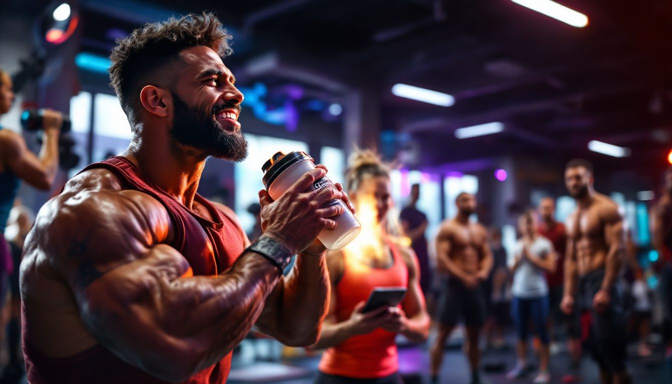 A group of athletes performing various exercises, highlighting the role of creatine in exercise performance.