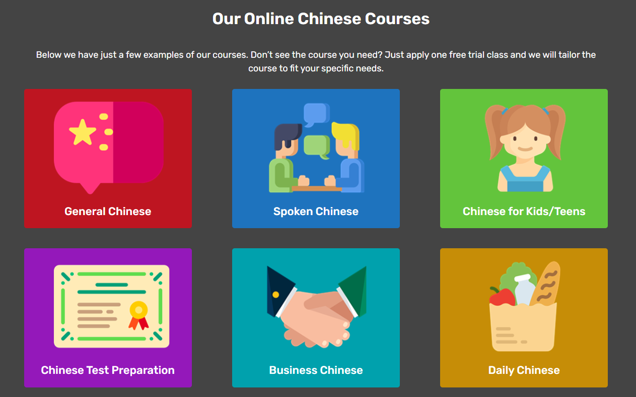 TouchChinese courses.