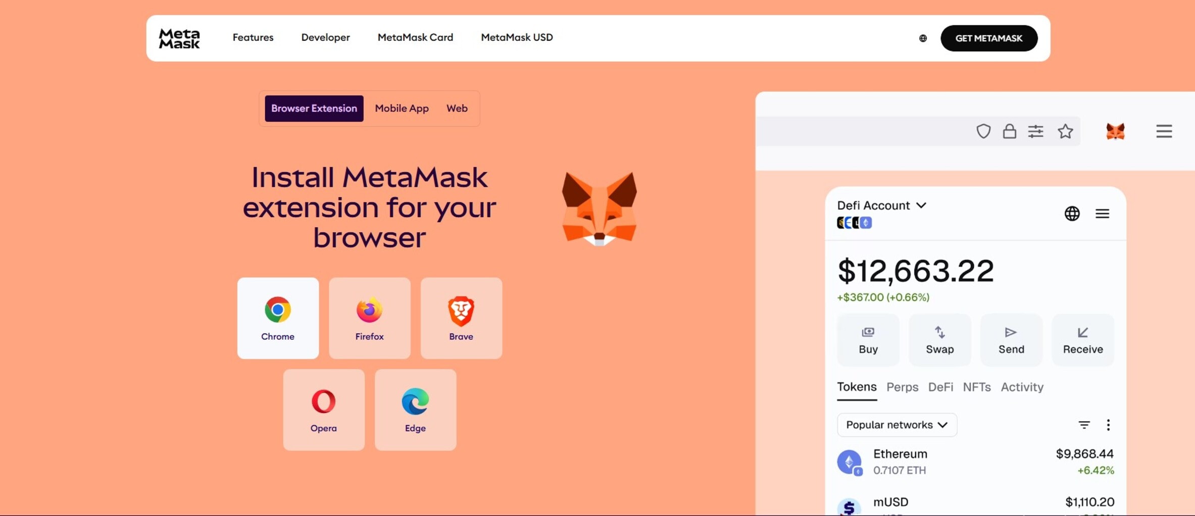 MetaMask - Best Cold Storage Wallets for Crypto