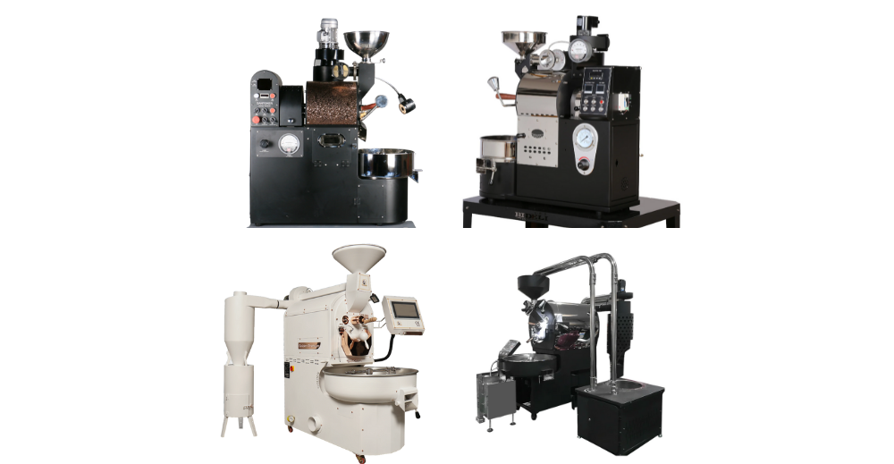 various brands of commercial coffee roaster