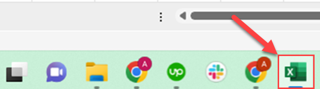 Excel Taskbar icon