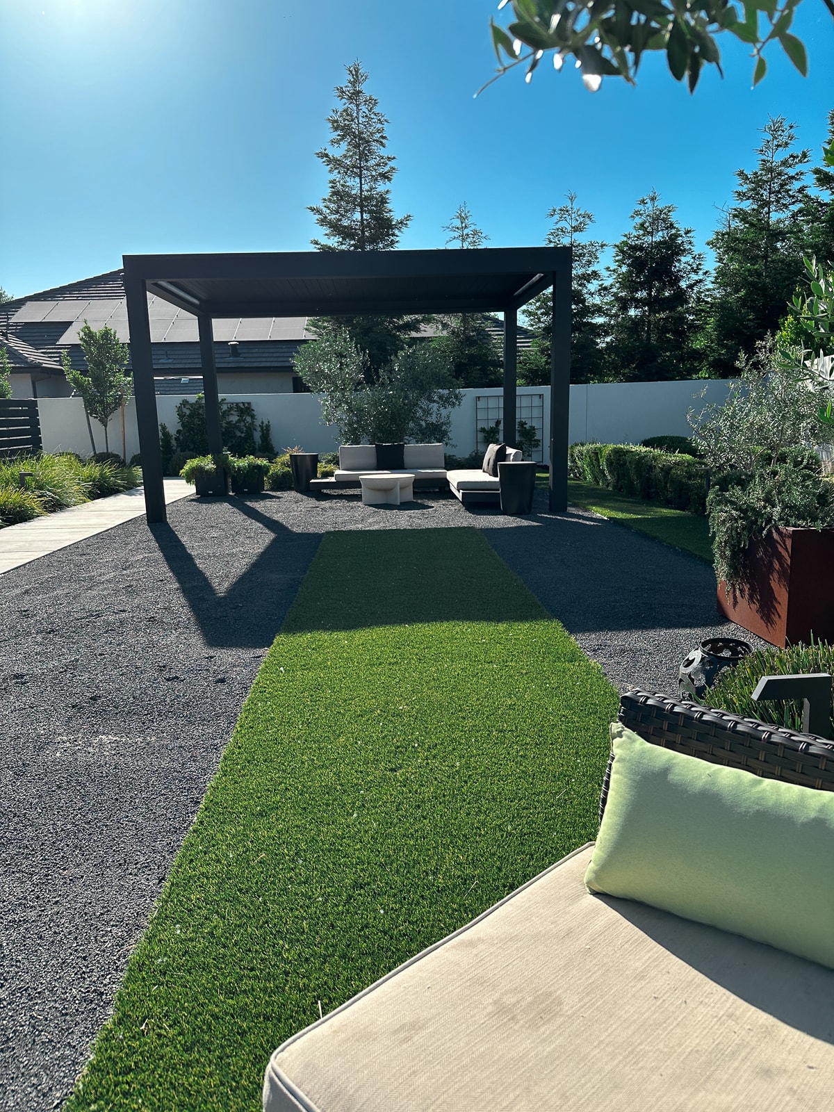 Enjoy the fresh air under your new pergola!