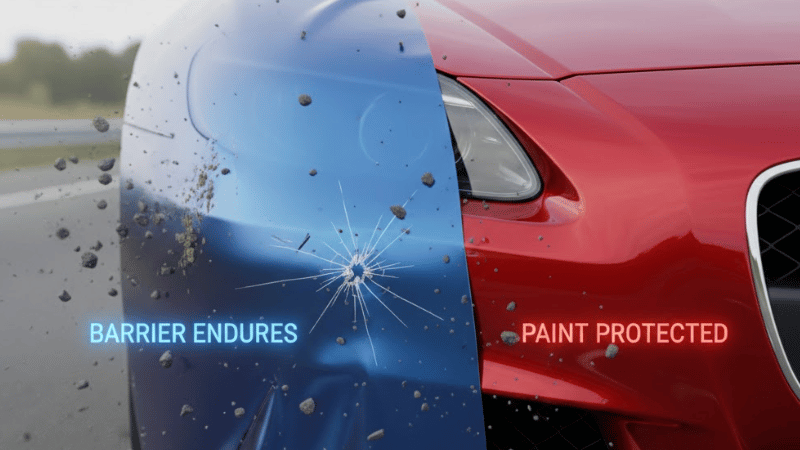 Vinyl wraps can protects the original paint from rock chips damage.