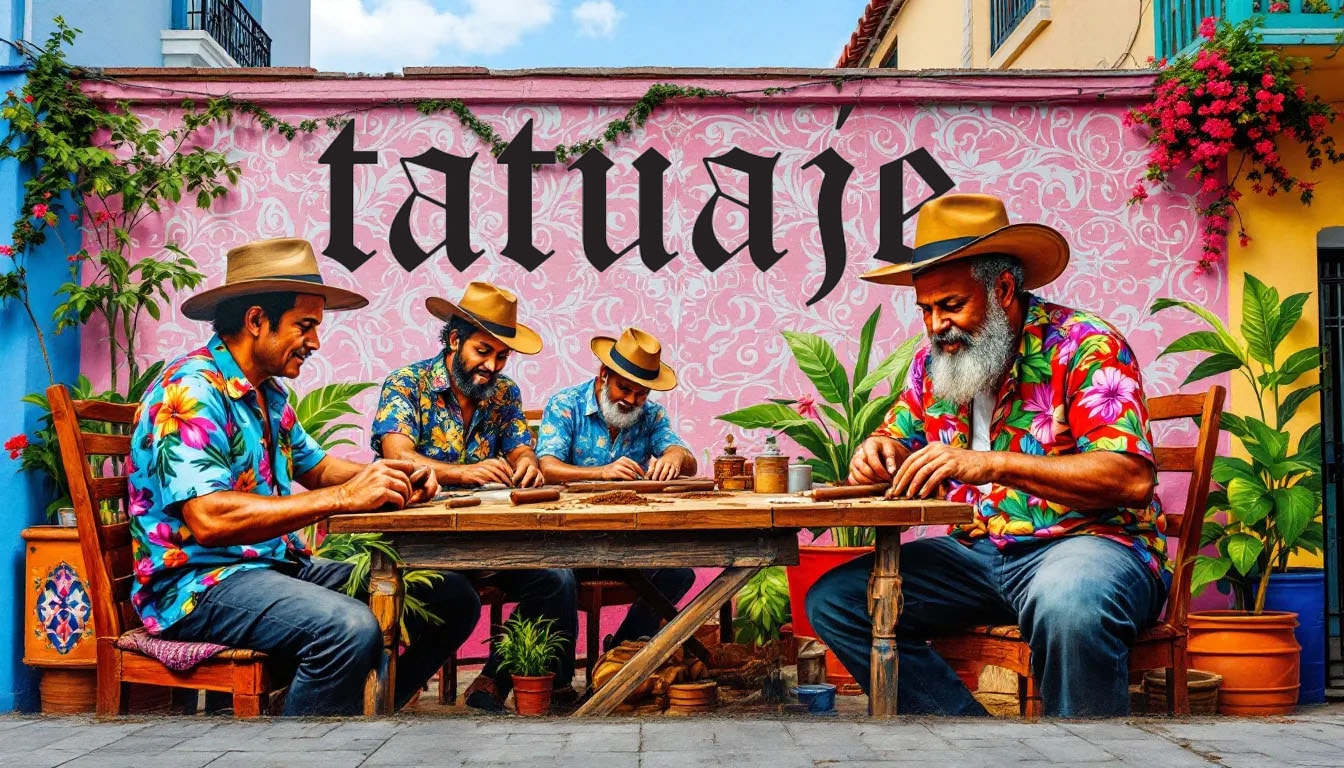 Artisans rolling cigars in Little Havana, showcasing traditional craftsmanship.