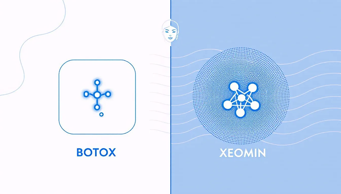 A visual guide for choosing the right treatment between Botox and Xeomin.