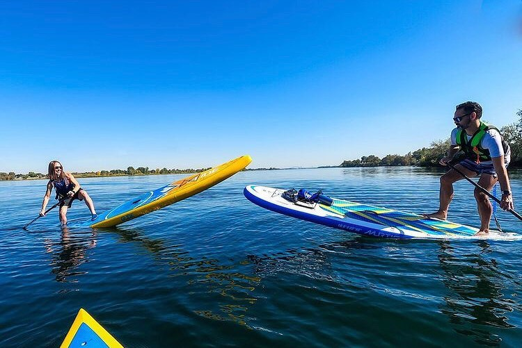 inflatable sup boards are super durable with a high weight capacity 