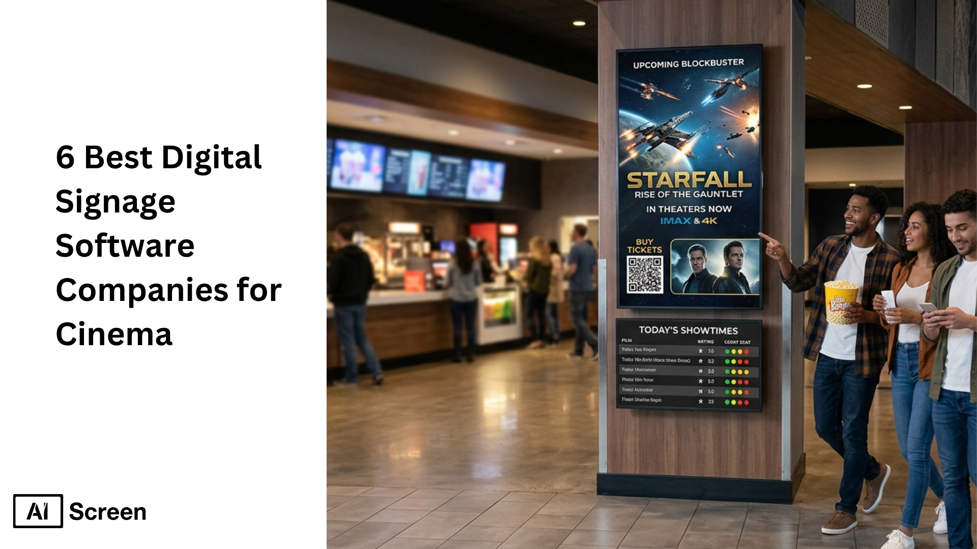 6 Best Digital Signage Software Companies for Cinema 1 digital signage solution for cinema with multiple screens and dynamic content