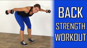10 Minute Back Strength Workout – At Home Back Exercises With Dumbbells -  YouTube
