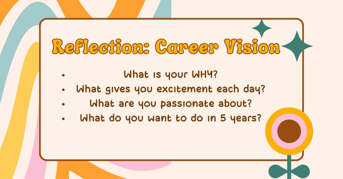 Professionals need an idea of where to go in their careers