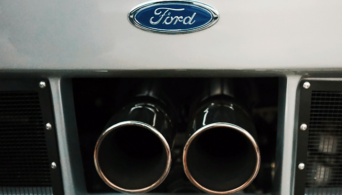 Chrome Exhaust Tip on a Ford