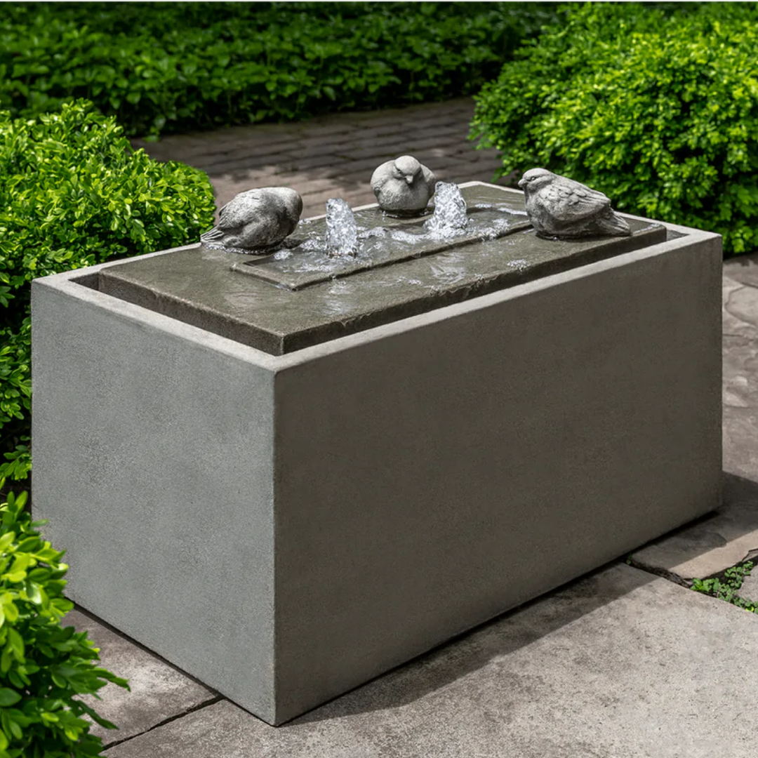 Discover the elegant and sophisticated design of the Campania International Avondale Fountain, a perfect addition to any outdoor space for a touch of relaxation and beauty.