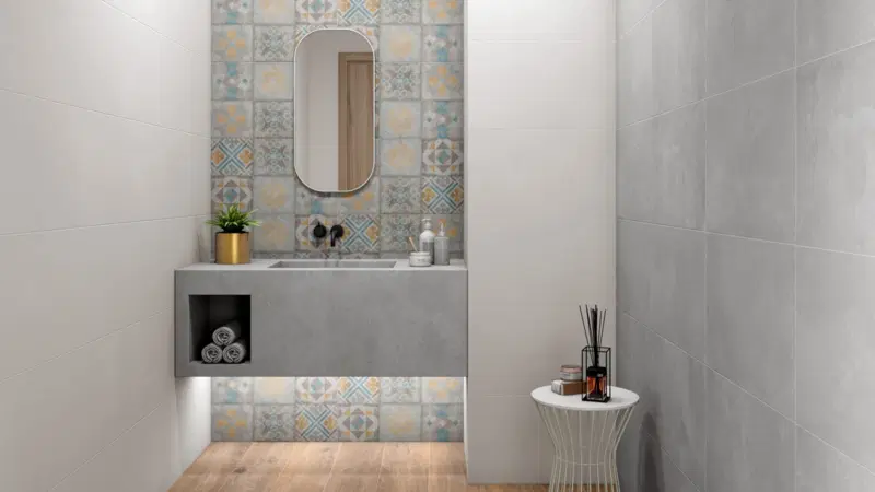 If you’re searching for the perfect solution to draw attention in your bathroom, the Nitid Namur Mix Matt Pattern Stone Effect Tiles are a standout choice - combining bold design with everyday practicality.