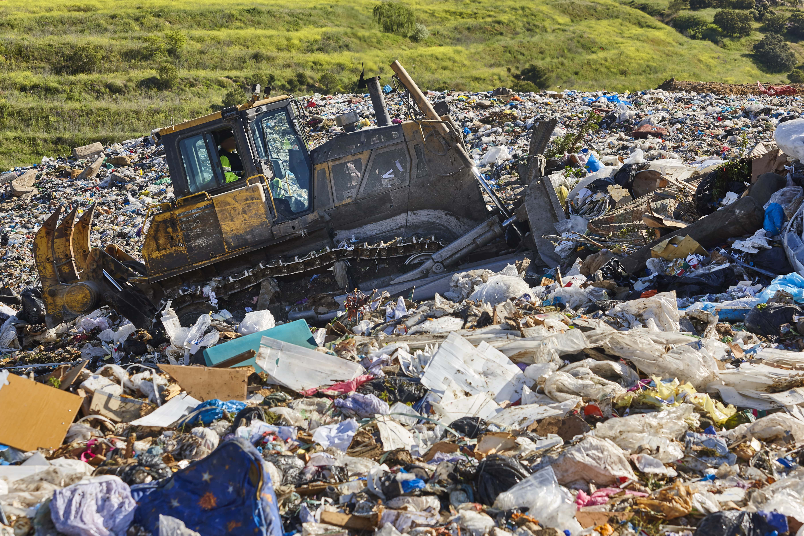 Inert waste in landfill