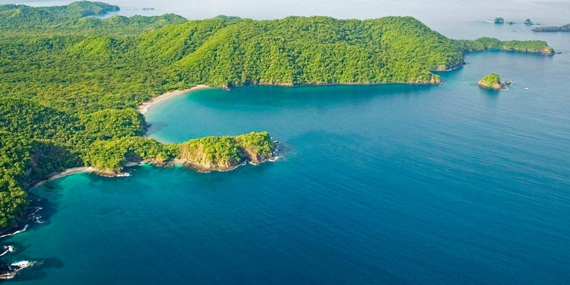 Above coast  beaches in Costa Rica
