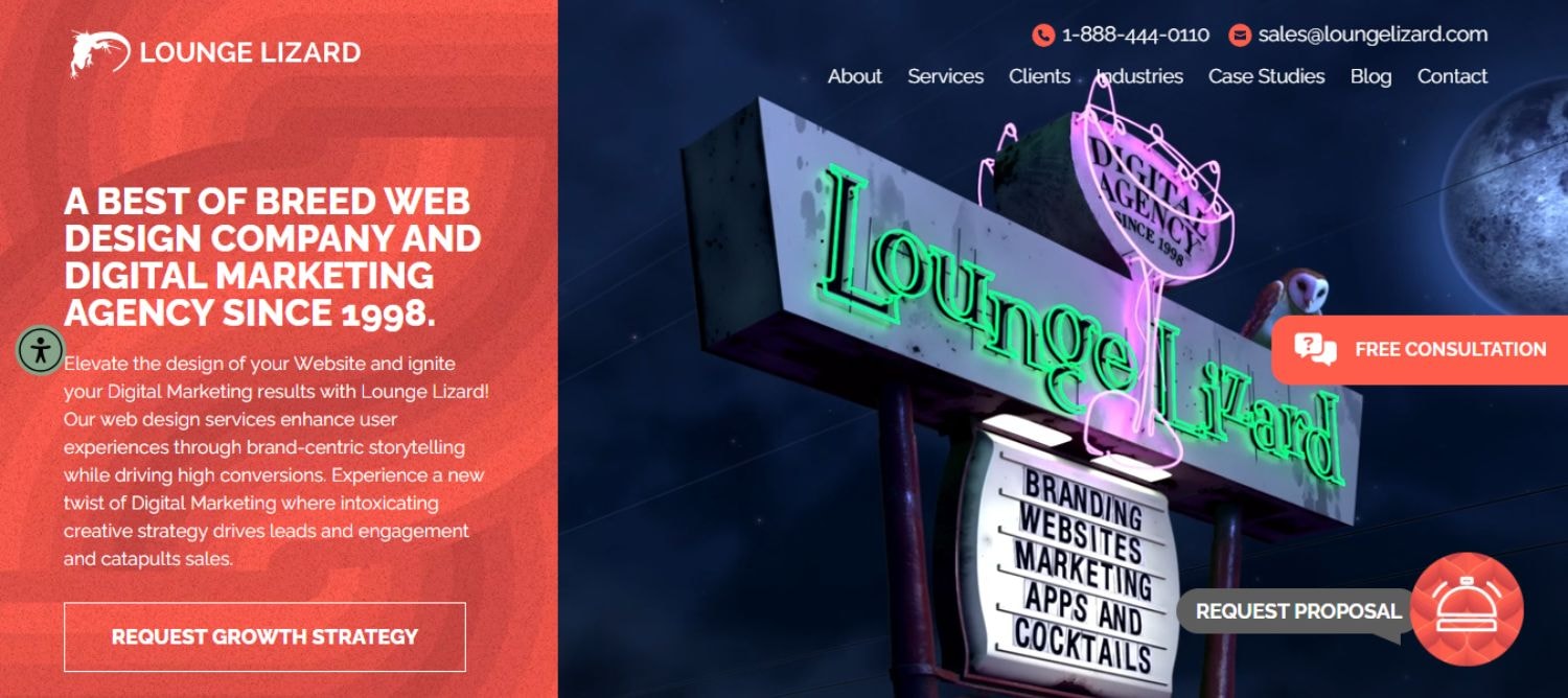 Lounge Lizard – Website Design Company in America for Elite Brands