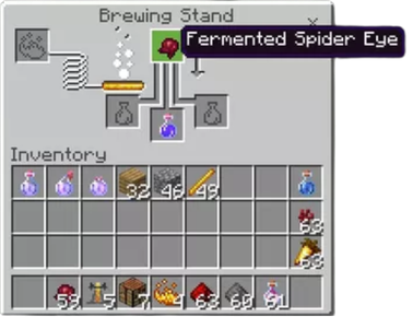 potion of invisibility Fermented Spider Eye