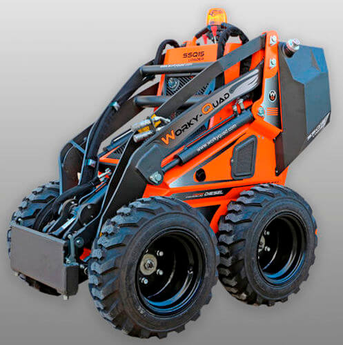 Photograph of China's electric mini skid steer loader
