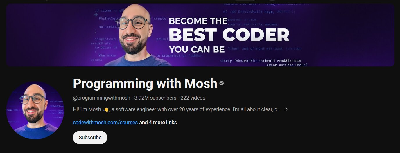#3 Python YouTube Channel- Programming with Mosh