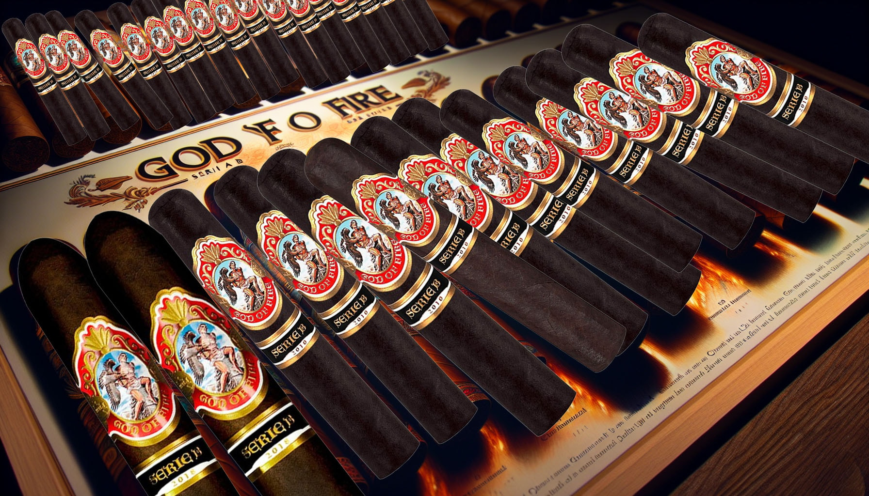 Guidelines for choosing the perfect God of Fire Serie B cigar with various cigars illustrated.