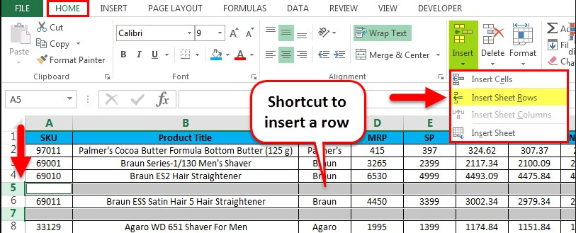 Excel cell editing shortcuts.