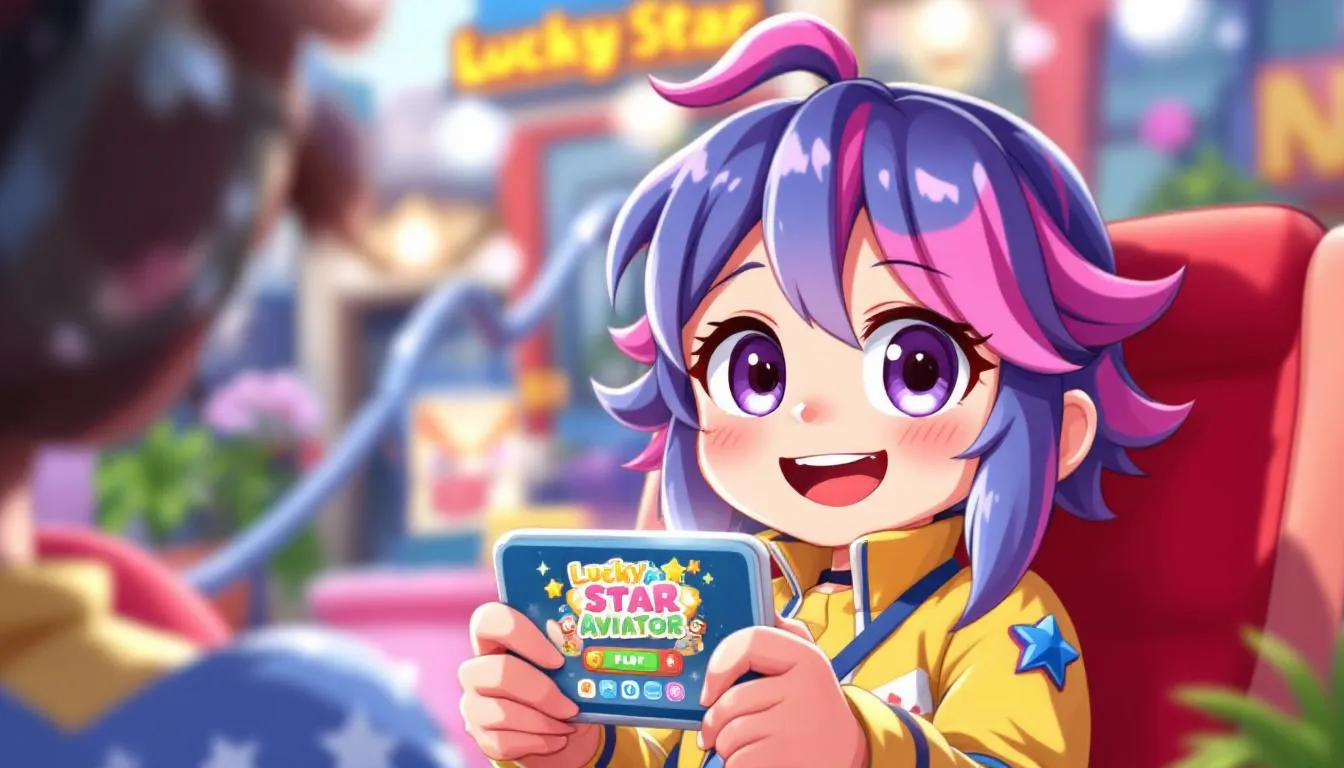 Playing Lucky Star Aviator on mobile devices.