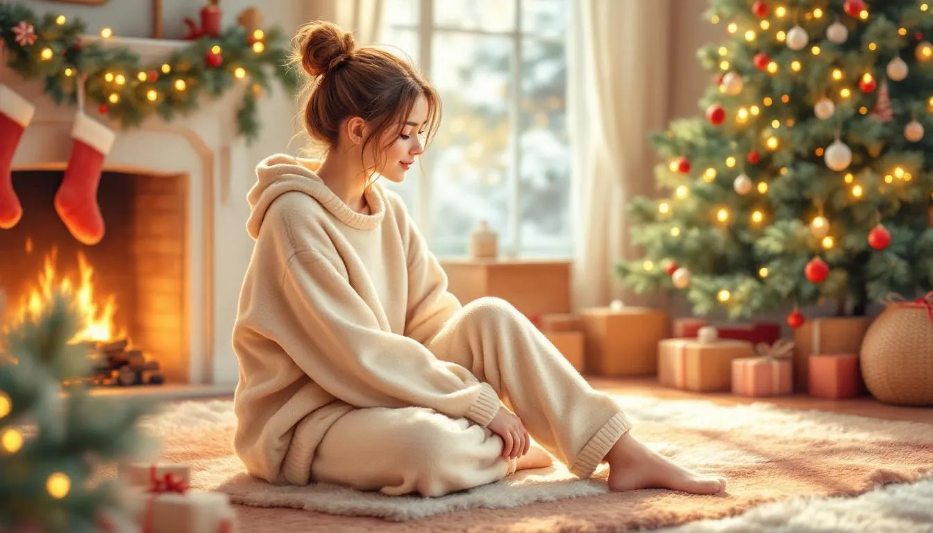 Warm and comfy loungewear, a great choice for relaxation at home.
