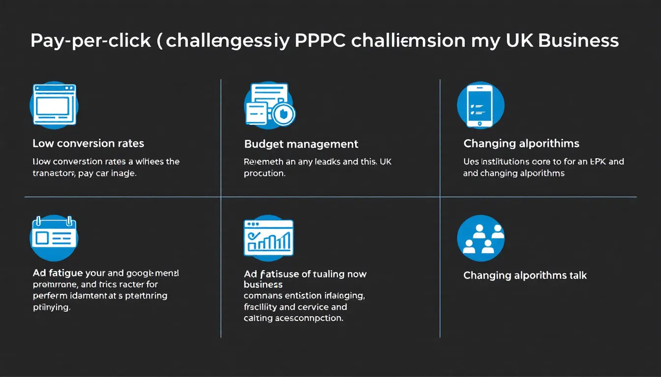 In the image, a group of professionals from a PPC agency collaborates around a table, analyzing data and discussing strategies for effective PPC campaigns. They focus on overcoming common challenges faced by UK businesses in digital marketing, aiming to optimize ad spend and increase qualified traffic through targeted keywords and landing pages.