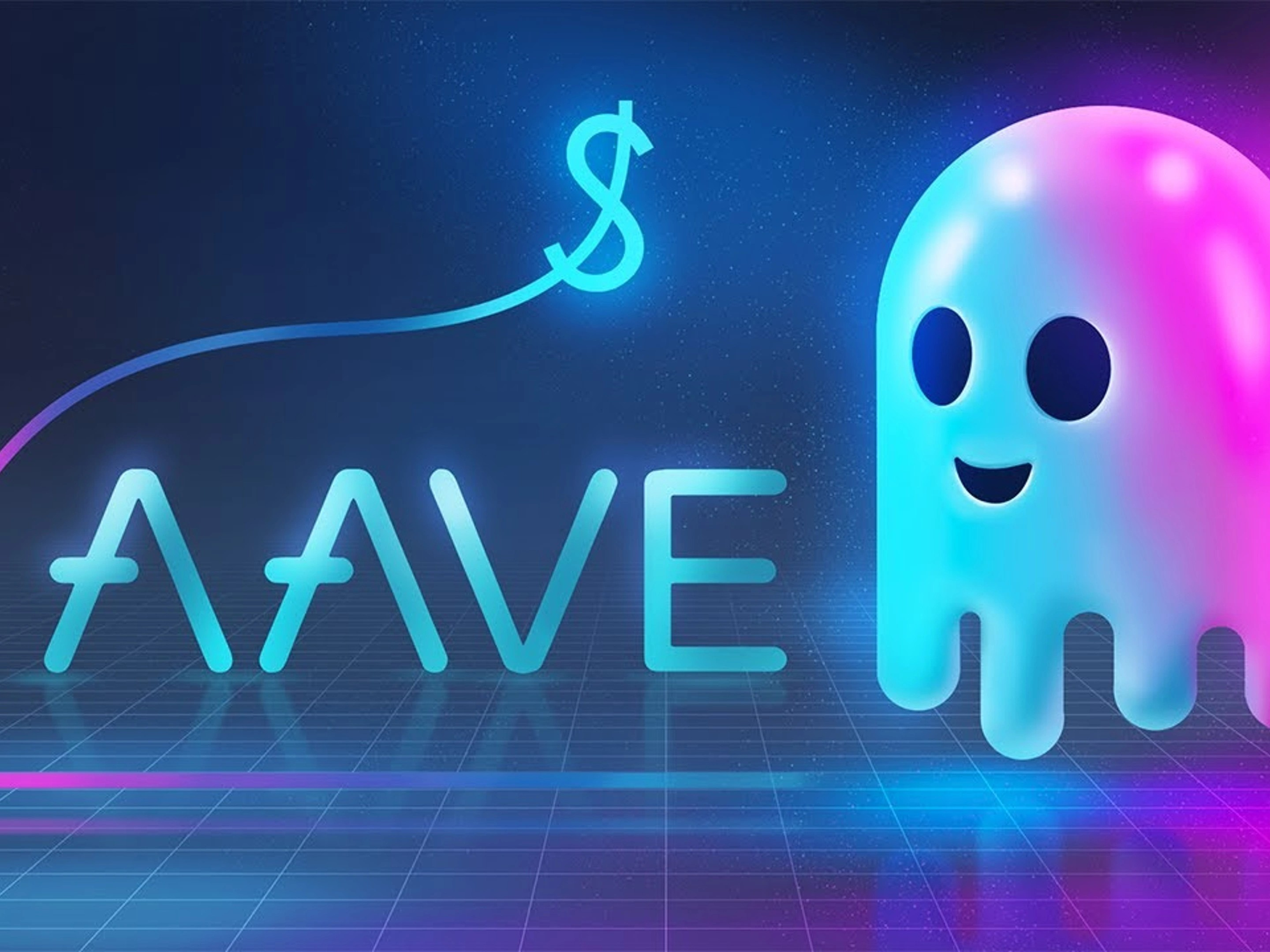 Логотип токена Aave (AAVE)