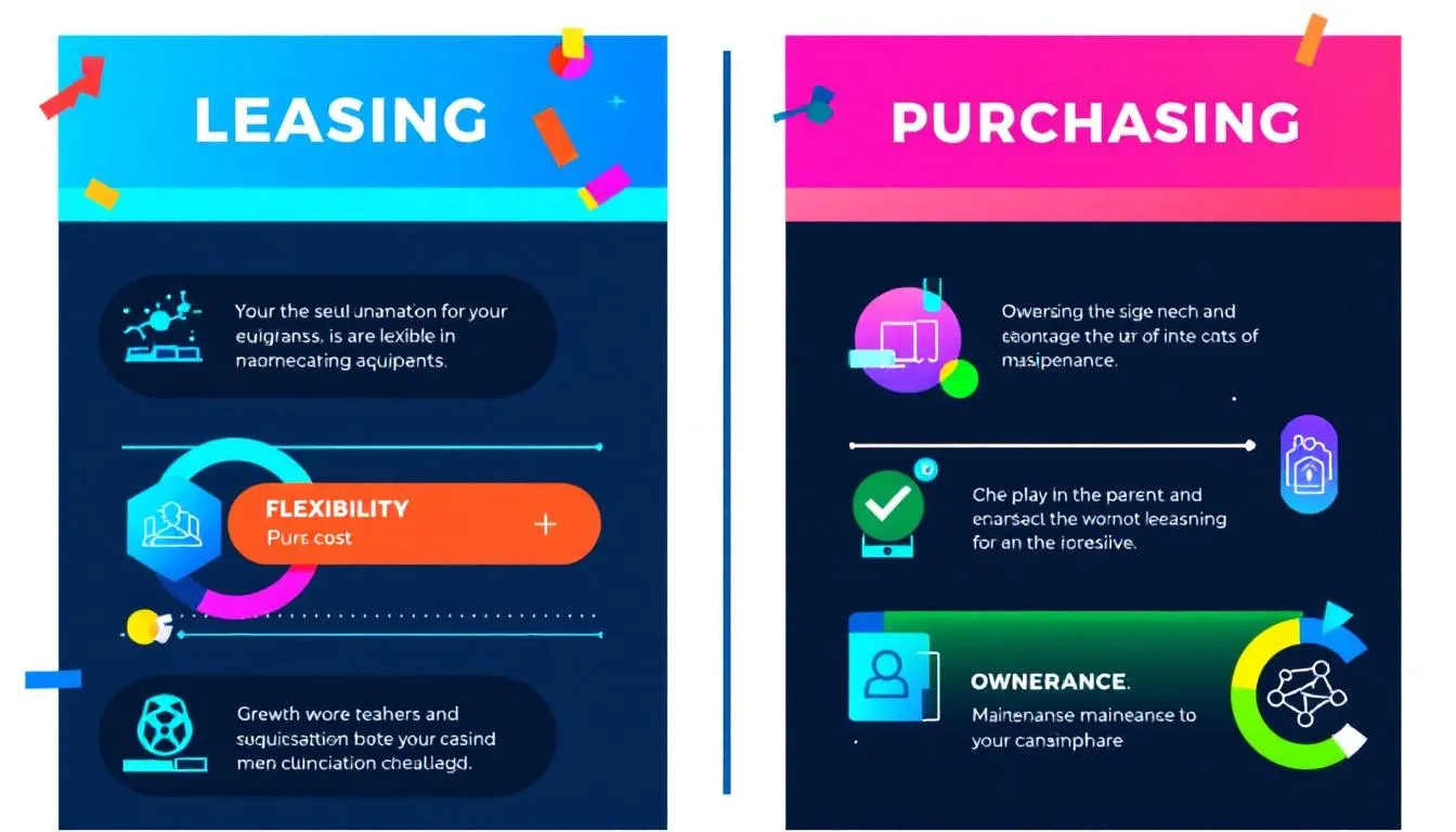 Comparaison entre leasing et achat d'équipement.