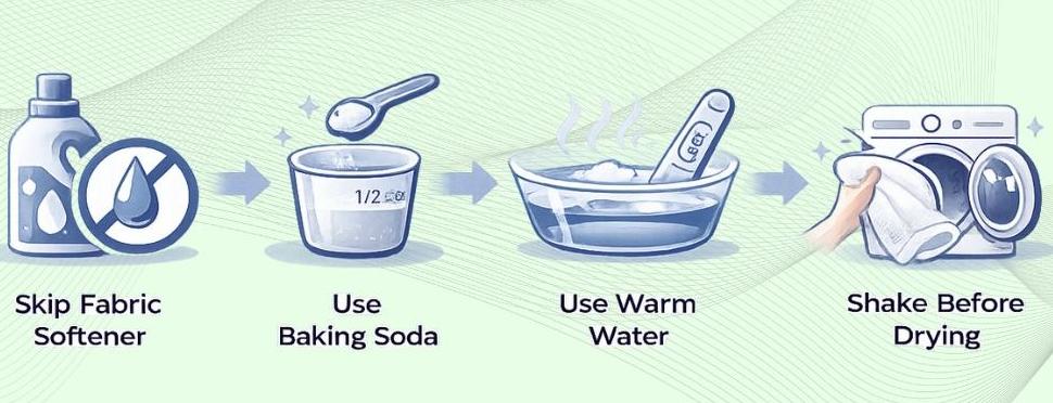 Care For Low GSM Towels And High GSM Towels