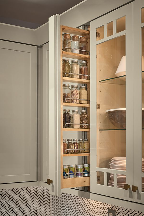 Organized Kitchen Cabinet Storage Space