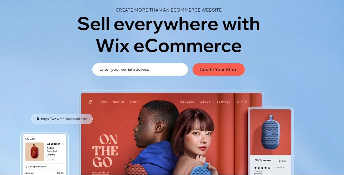 Wix : Best website builder for small ecommerce business