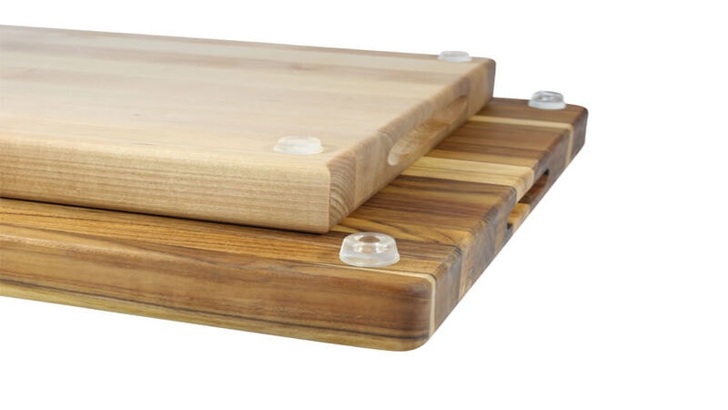 The right pair of feet is essential for a cutting board's stability